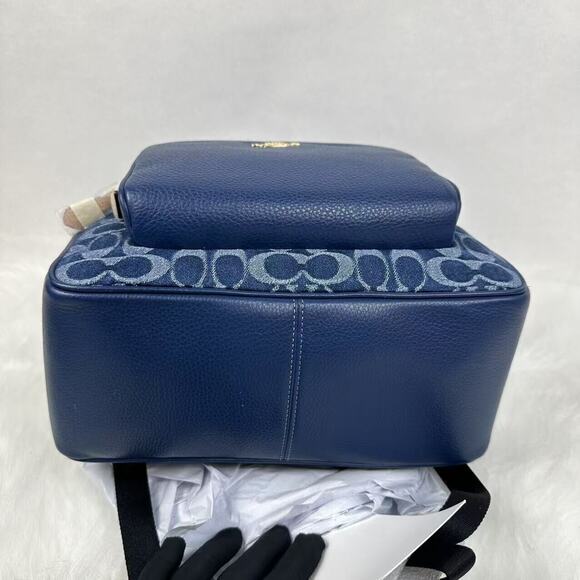 Coach Court Backpack In Signature Denim & Leather With Cherry Charm CZ77… - Picture 13 of 13